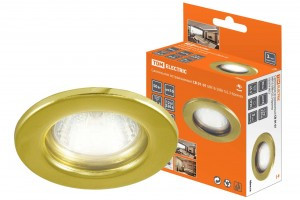 TDM GU5.3 MR16 50W св-к встр 01-01 12/220В бронза штамп сталь (10!) SQ0359-0023