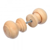 Ручка дверная деревянная круглая 55см липа 2шт/компл 32108 Банные штучки
