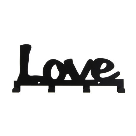 Ключница открытого типа металлическая, 4 крючка, 24,3x10,5 см, металл, 2 цвета