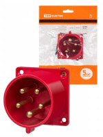 TDM вилка силовая 625 стационарная СУ 3Р+РЕ+N 32А 380В IP44 SQ0607-0006