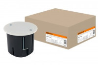 TDM установочная коробка СУ D73х73мм, углубленная, крышка, метал. лапки, IP20 (96!) SQ1403-0028