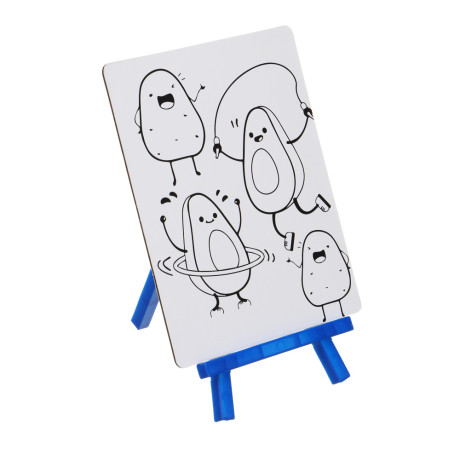 FLOMIK Набор для раскрашивания, картинка на подставке, краски и кисть в комплекте, картон, блистер