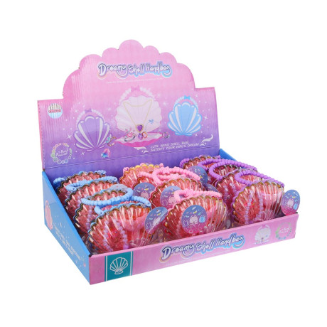 ИГРОЛЕНД Набор бижутерии в сумочке "Ракушка" 3 пред., 13х16 см, пластик, металл, текстиль