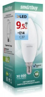 Smartbuy свеча C37 E14 9.5W(900lm) 4000K 4K матовая пластик SBL-C37-9_5-40K-E14
