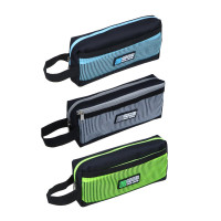 Пенал прямоугольный, 20,5х8,5х4,5см, 1 отд., накладной карман, ткань &quot;оксфорд&quot;,  3 цвета, пакет