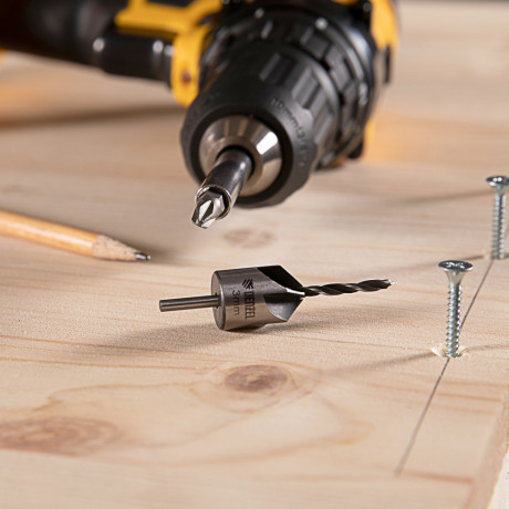 Набор сверл зенкеров по дереву, 3-10 мм, 7 шт Denzel