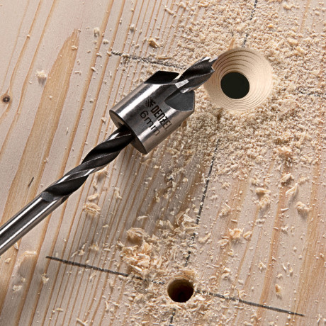 Набор сверл зенкеров по дереву, 3-10 мм, 7 шт Denzel