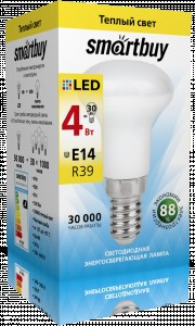 SALE SmartBuy R39 E14 4W 3000K 3K пластик SBL-R39-04-30K-E14