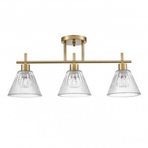 LUMION 8188/3C COMFI LN25 латунь/прозр., мет./стекло люстра E14 3x40W 220V VIVIAN