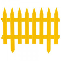 Забор декоративный &quot;GOTIKA&quot; желтый (4 секции) 7276