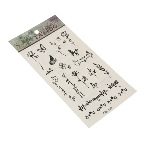 Тату переводные, тм ГАЛАМАРТ, 10x20 см, 21 дизайн