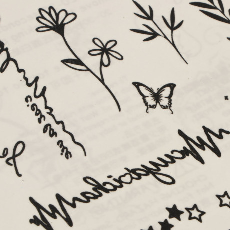 Тату переводные, тм ГАЛАМАРТ, 10x20 см, 21 дизайн