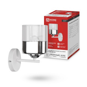 ASD/InHome св-к бра AURA TESO-WH-E27 белый 100x150x180 под лампу E27 IP40