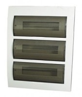 EKF бокс (корпус) пластик ЩРН-П-45 навесной с дымчатой дверцей IP40 pb40-n-45