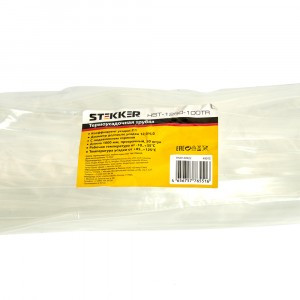 Stekker термоусадка трубка ТУТ 12/6 мм 1м  прозрачная, уп 50!!, цена за 1 шт HST-1260-100TR 49012