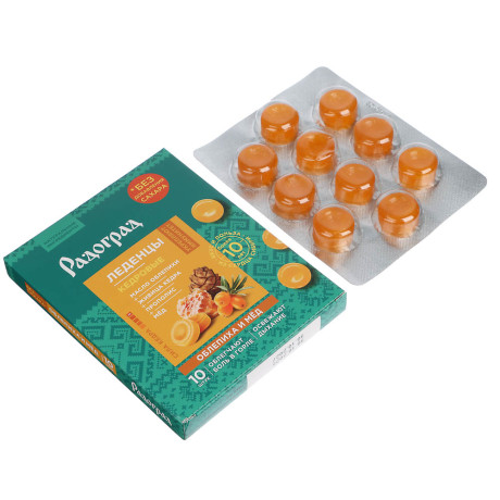 Леденцы "Радоград" с живицей кедра и прополисом, в ассортименте, 10шт