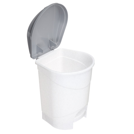 Контейнер для мусора с педалью 7л, мраморный, М 2890