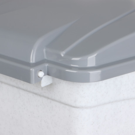 Контейнер для мусора с педалью 7л, мраморный, М 2890