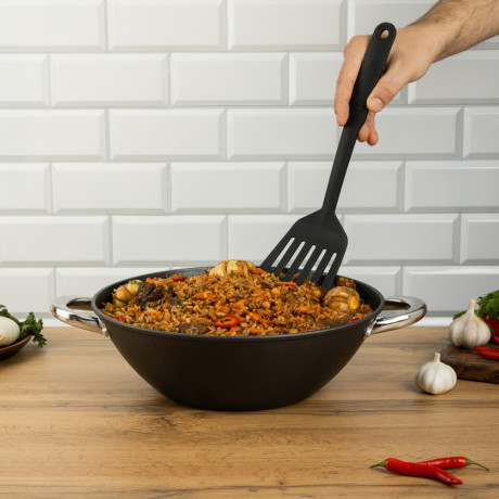 SATOSHI Казан чугун,26см,3л,антипр.покр,решетка,стекл.крыш,нейлон.лопатка,бамб.палочки,индукция