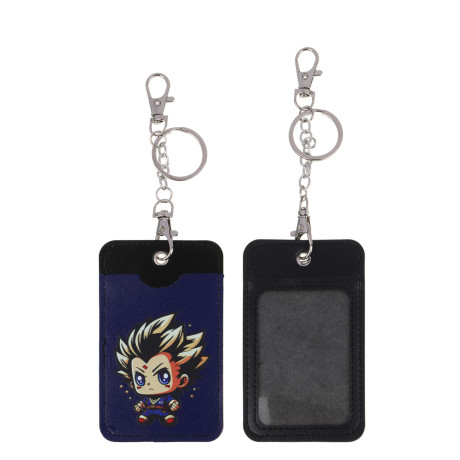 ЮL Чехол для пропуска двусторонний с кольцом и карабином, ПВХ, металл, 11х6,7см, 6 дизайнов