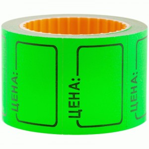 Ценник средний OfficeSpace, 35*25мм, зеленый, 200шт./рулон Арт.205698