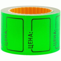 Ценник средний OfficeSpace, 35*25мм, зеленый, 200шт./рулон Арт.205698