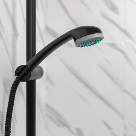 Лейка для душа, 1 режим, 65 мм, черный