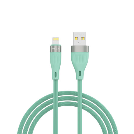FORZA Кабель для зарядки Агама iP, 1м, 2А, 10W, прорезиненный, 4 цвета