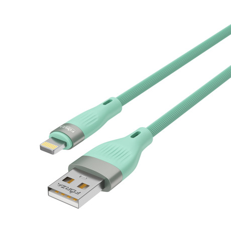 FORZA Кабель для зарядки Агама iP, 1м, 2А, 10W, прорезиненный, 4 цвета