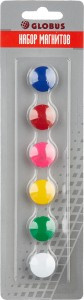 Магнитный держатель д/досок Глобус МЦ20  20 мм 6 шт/уп ассорт. 913475