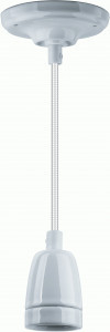 Navigator св-к/патрон декорат. подвесн. NIL-SF03-001-E27  60W 1м. керам. белый 61528
