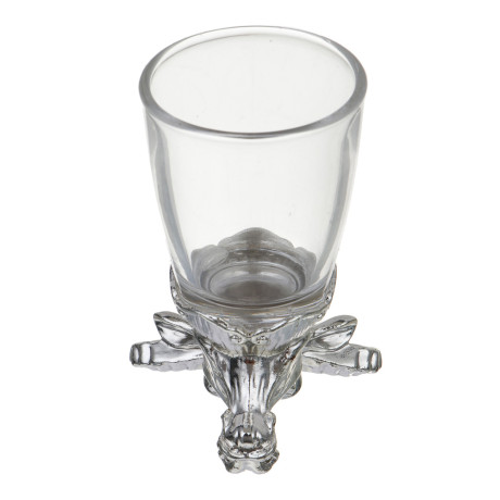 Набор стопок стеклянных Знаки зодиака 12пр, серебро