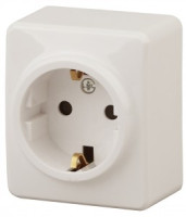 ЭРА Эксперт роз. ОУ 1 мест. 16А, земля, шт. сл.кость, 11-2204-02, Б0020689