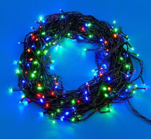 Гирлянда-нить 1000LED 100м разноцв, зел. провод ULD-S10000-1000/DGA MULTI  Uniel