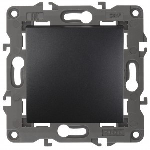 ЭРА 14 Elegance мех. выкл. СУ 1 кл. (перекл. проходн.) 10А,250В, антрацит 14-1103-05 автоклеммы 3394