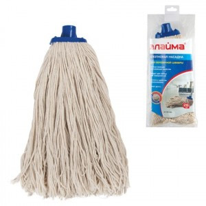 Насадка МОП д/швабры Лайма веревочн., длина ворса 26 см,165 г, хлопок, швабра 601470,  601489
