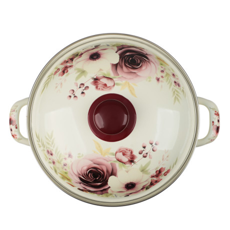 Кастрюля эмалированная VETTA Лаура, 22см, 3,6л, индукция