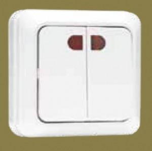 EKF Рим выкл. ОУ 2 кл. 10А белый (инд.) ENV10-123-10