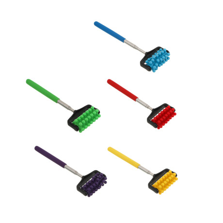 Массажер телескопический для спины тм BY SPORT, 58х7см, пластик, нерж.сталь