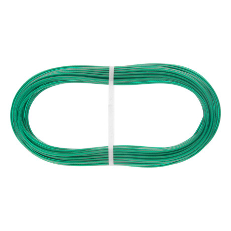 Трос металлополимерный зеленый ПР-2.5, толщина 2.5 мм, моток 20 метров Сибртех