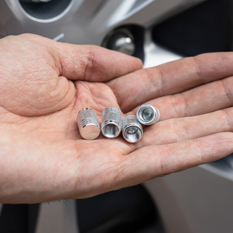 ЕРМАК Набор заглушек ниппеля 4шт. алюминиевый, универсальный