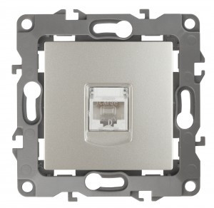 ЭРА 12 мех. роз. комп. СУ 1 мест. RJ45, перламутр, автоклеммы 12-3107-15 4665