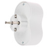 Разветвитель 2 гнезда Intro, евро, с заземлением, 16А, 250В, TR2e-W, белый