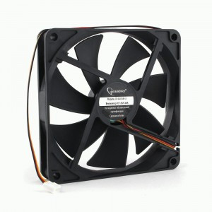 Вентилятор Gembird D14025SM-3 140x140x25, втулка, 3 pin, провод 0,4 м