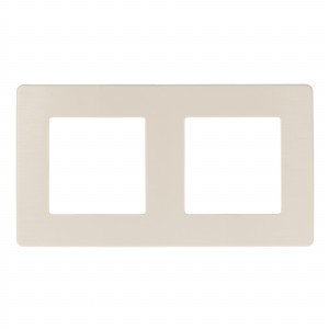 ЭРА 12 рамка СУ 2 мест. САТИН, сл. кость 12-5102-02 8274