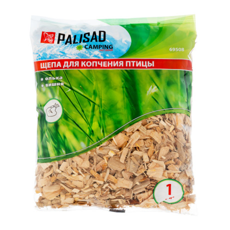 Щепа для копчения птицы ольха + вишня, Camping Palisad