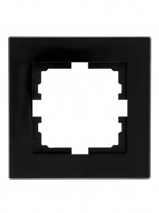 Lezard VESNA рамка акрил СУ 1 мест., гориз., черная 742-5880-146