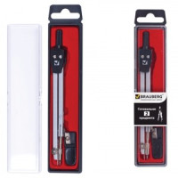 Готовальня BRAUBERG Architect 2пред.: циркуль 140 мм со сгиб. ножк., точилка, пенал с подв., 210322