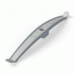 Промрукав крепление (держатель) каб. двусторон. ПМ (монт. пист.) СЕРЫЙ ГУ 20шт, цена за шт P