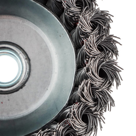 ЕРМАК Щетка металл. для УШМ 100мм/М14 крученая (чашка)